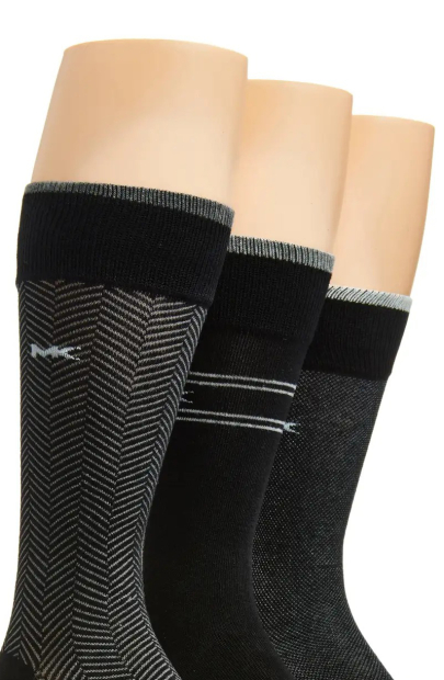 Набор мужских высоких носков Michael Kors 3 пары 1159853248 (Черный 40-46)