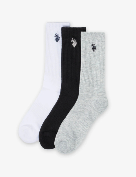 Набір високих шкарпеток USPolo Assn 3 пари 1159854525 (Різні кольори One size) EU 39-46