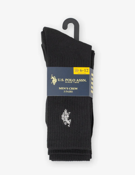 Набір високих шкарпеток USPolo Assn 3 пари 1159854525 (Різні кольори One size) EU 39-46