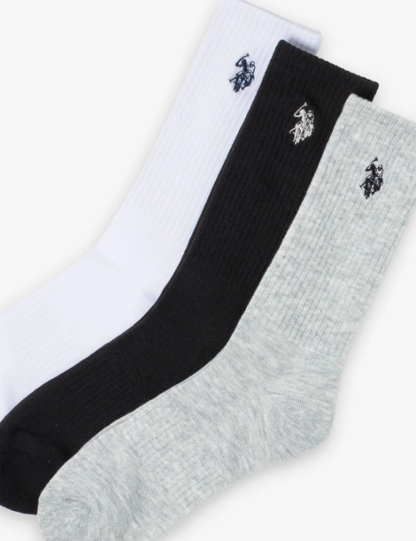 Набір високих шкарпеток USPolo Assn 3 пари 1159854525 (Різні кольори One size) EU 39-46