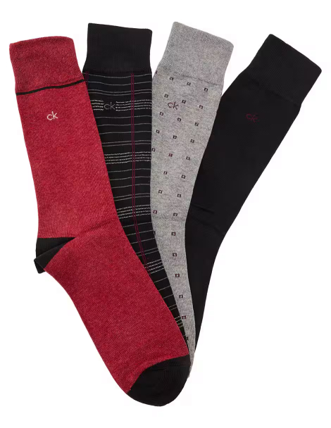 Набор высоких носков Calvin Klein 4 пары 1159856951 (Разные цвета One size) EU 40-46