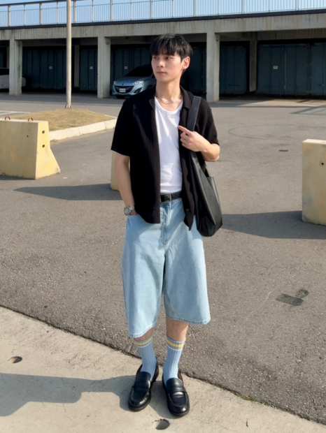Высокие носки JW ANDERSON UNIQLO 1159866955 (Голубой 42-46)