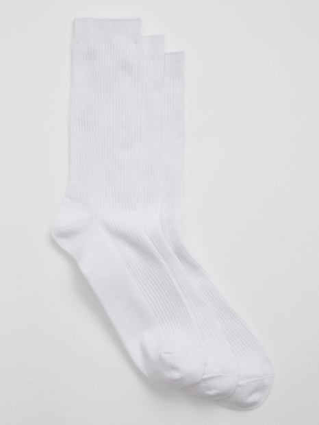 Набор высоких мужских носков GAP 3 пары 1160776712 (Белый One Size) EU 39-45