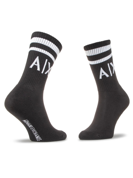 Набор мужских носков Armani Exchange 2 пары 1160806414 (Черный/Белый L/XL) EU 43-46