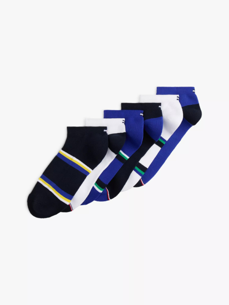 Набор мужских коротких носков Tommy Hilfiger 6 пар 1161253966 (Разные цвета One Size) EU 39-46