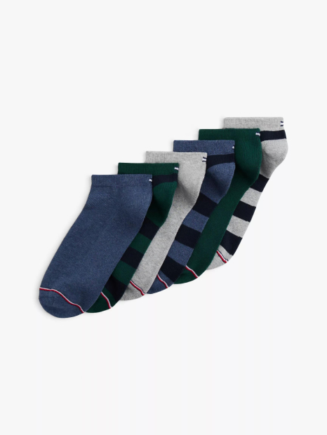 Набір коротких шкарпеток Tommy Hilfiger 6 пар 1161258480 (Різні кольори One Size) EU 39-46