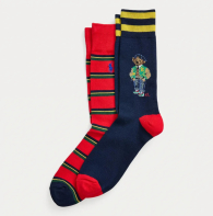 Набор мужских носков Polo Ralph Lauren 2 пары 1159841948 (Синий/Красный One size)