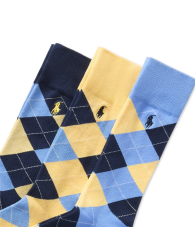 Набор мужских высоких носков Polo Ralph Lauren 3 пары 1159852188 (Разные цвета 10-13) EU 43-46