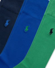 Набор мужских высоких носков Polo Ralph Lauren 3 пары 1159852193 (Синий/Зеленый 10-13) EU 43-46