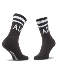 Набор мужских носков Armani Exchange 2 пары 1160806414 (Черный/Белый L/XL) EU 43-46