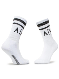 Набор мужских носков Armani Exchange 2 пары 1160806414 (Черный/Белый L/XL) EU 43-46