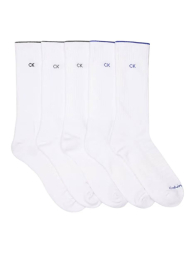 Набор носков 5 шт Calvin Klein высокие носки 1161640392 (Белый One size)