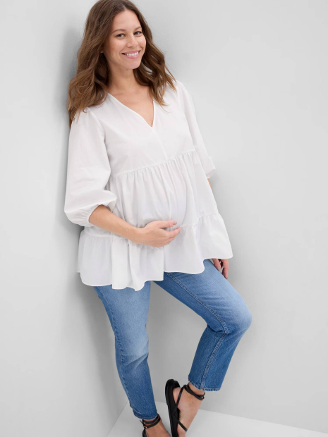 Блузка для беременных GAP 1159838436 (Белый XXL)