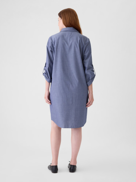Платье-рубашка для беременных GAP на пуговицах 1159844914 (Синий XS)
