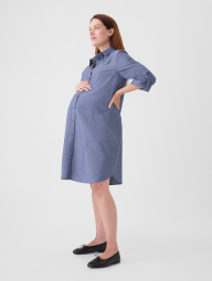 Платье-рубашка для беременных GAP на пуговицах 1159844914 (Синий XS)
