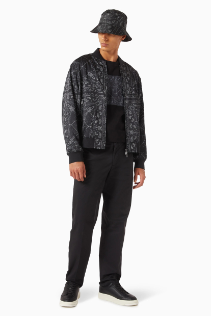 Панама Armani Exchange с принтом 1159858606 (Черный S/M)