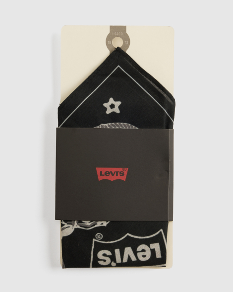 Бандана Levi's с принтом 1162185449 (Черный/Белый One size)