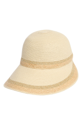 Женская шляпа Calvin Klein из соломы рафии 1159850097 (Бежевый One size)