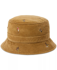 Вельветова панама Polo Ralph Lauren з вишивкою 1159863270 (Коричневий L/XL)