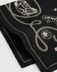 Бандана Levi's с принтом 1162185449 (Черный/Белый One size)