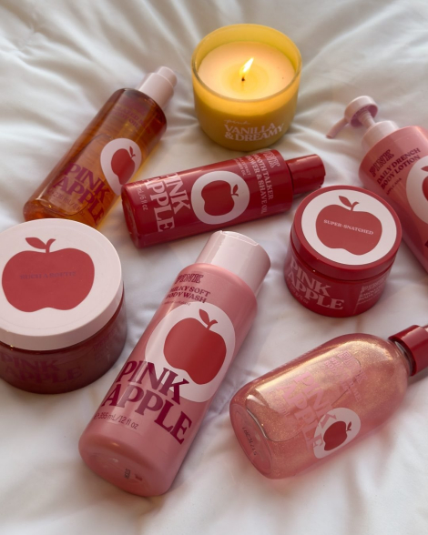 Парфумований міст для тіла із шиммером Pink Apple Shimmer Me! від Victoria's Secret Pink 1159851694 (Рожевий 236 ml)