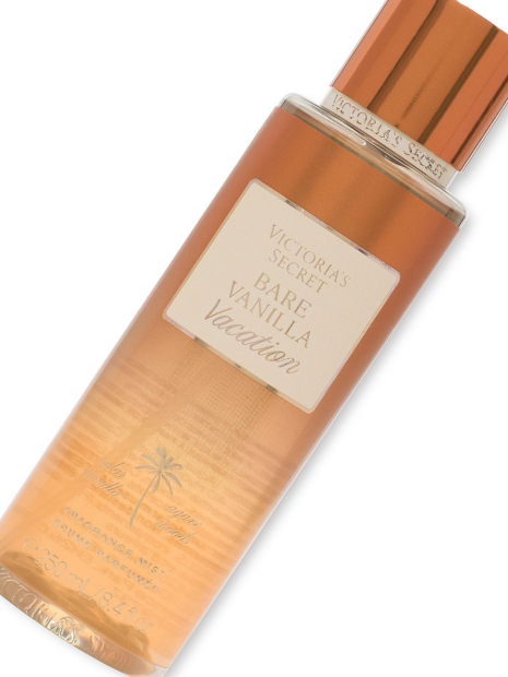 Парфюмированный мист для тела Bare Vanilla Vacation Victoria's Secret 1159861884 (Золотистый 250 ml)