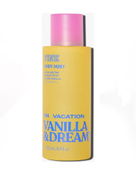 Парфюмированный мист для тела On Vacation Vanilla&Dream от Victoria’s Secret Pink 1159844129 (Желтый 250 ml)