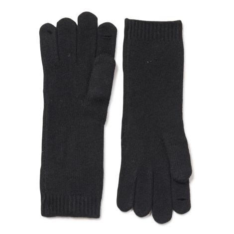 Женские вязаные перчатки DKNY 1159844504 (Черный One size)