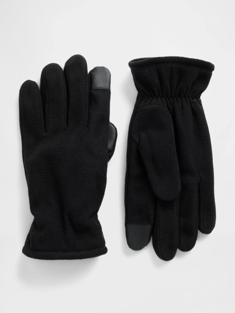 Флисовые перчатки GAP сенсорные для смартфона Тач Скрин 1159852492 (Черный L/XL)