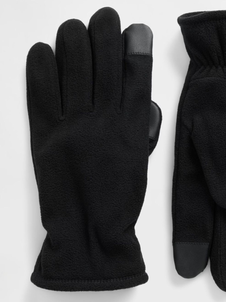 Флисовые перчатки GAP сенсорные для смартфона Тач Скрин 1159852492 (Черный L/XL)