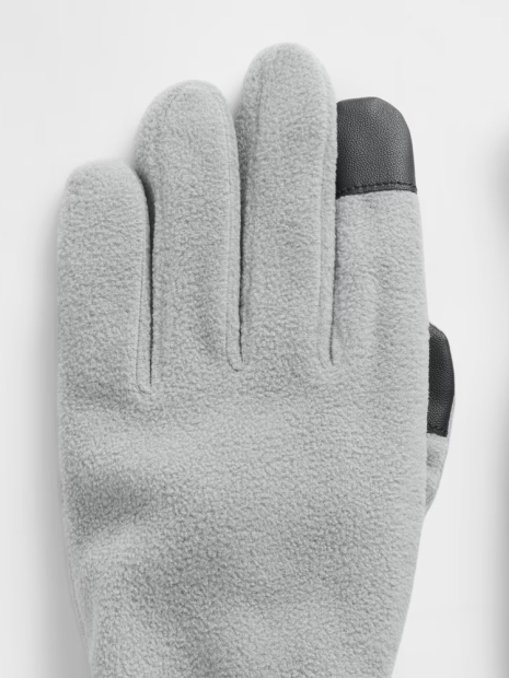 Флисовые перчатки GAP сенсорные для смартфона Тач Скрин 1159852995 (Серый S/M)