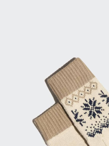 В'язані рукавички HEATTECH Uniqlo з орнаментом 1159855734 (Бежевий L)