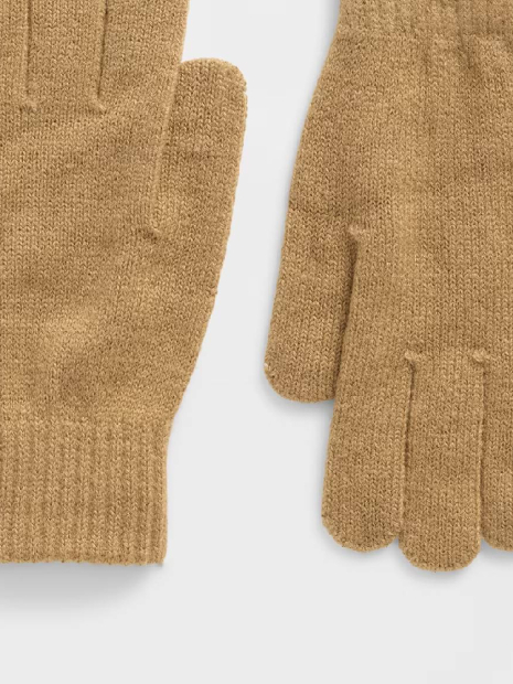 В'язані рукавички GAP 1159858776 (Коричневий One size)