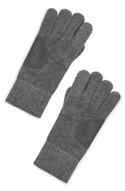 Жіночі рукавички UGG з touch screen 1160177620 (Сірий One size)