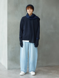 Вязаные перчатки HEATTECH Uniqlo KAWS 1159859396 (Синий S)