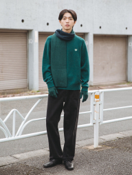 Вязаные перчатки HEATTECH Uniqlo KAWS 1159859392 (Зеленый L)