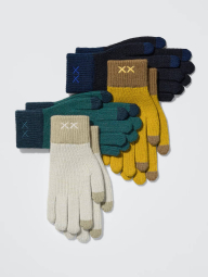 Вязаные перчатки HEATTECH Uniqlo KAWS 1159864402 (Молочный L)