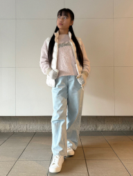 Вязаные перчатки HEATTECH Uniqlo KAWS 1159864402 (Молочный L)