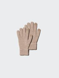 Вязаные перчатки HEATTECH Uniqlo 1159864456 (Бежевый L)