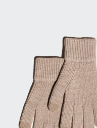 Вязаные перчатки HEATTECH Uniqlo 1159864456 (Бежевый L)