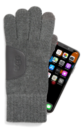 Жіночі рукавички UGG з touch screen 1160177620 (Сірий One size)