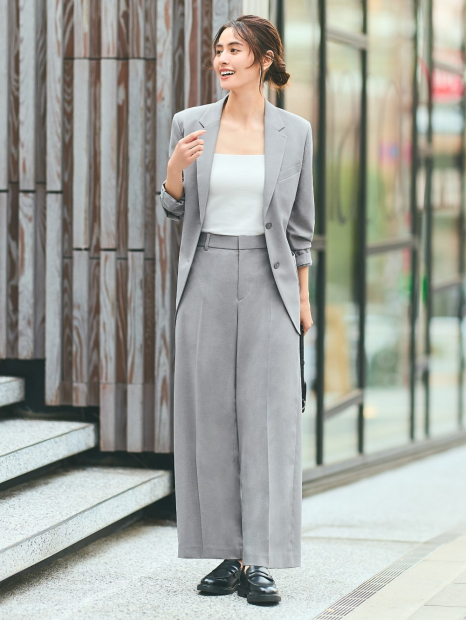 Классический пиджак UNIQLO с технологией AirSense 1159839993 (Серый M)