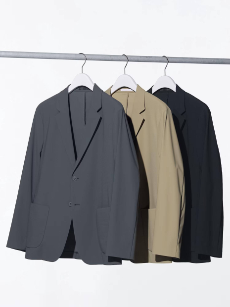 Ультраеластичний піджак UNIQLO 1159839863 (Бежевий L)