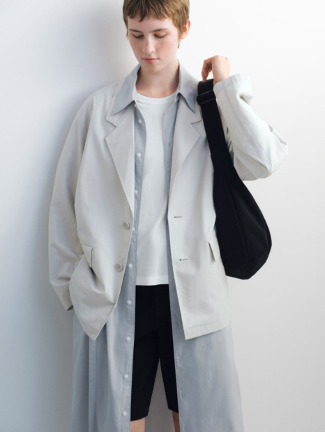 Легкий пиджак UNIQLO 1159839910 (Серый XS)
