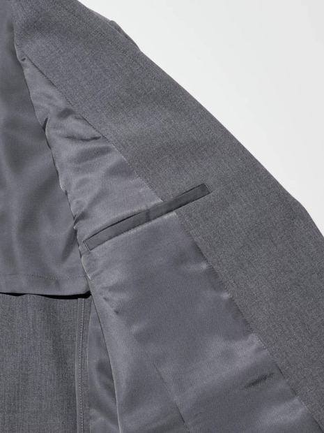 Классический пиджак UNIQLO на пуговицах 1159841005 (Серый S)