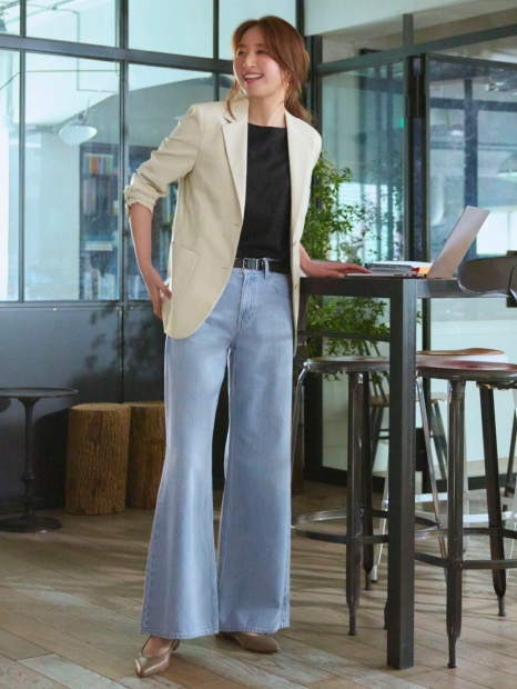 Класичний піджак UNIQLO з технологією AirSense 1159840034 (Молочний S)