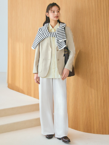 Класичний піджак UNIQLO з технологією AirSense 1159840034 (Молочний S)