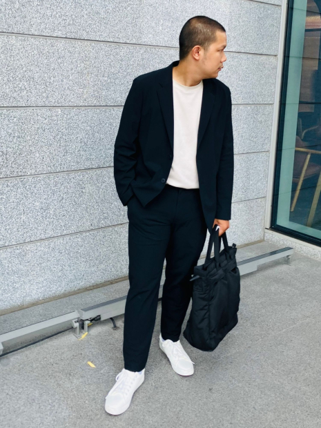 Ультраеластичний піджак UNIQLO 1159841629 (Чорний M)