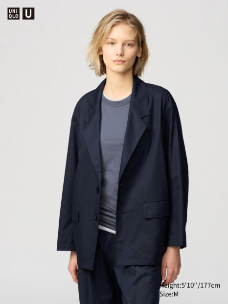 Легкий пиджак UNIQLO 1159841686 (Черный L)