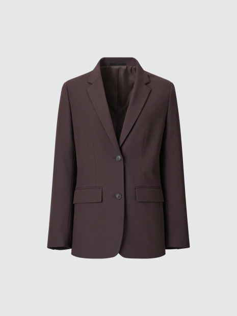 Классический пиджак UNIQLO на пуговицах 1159847178 (Коричневый XXL)